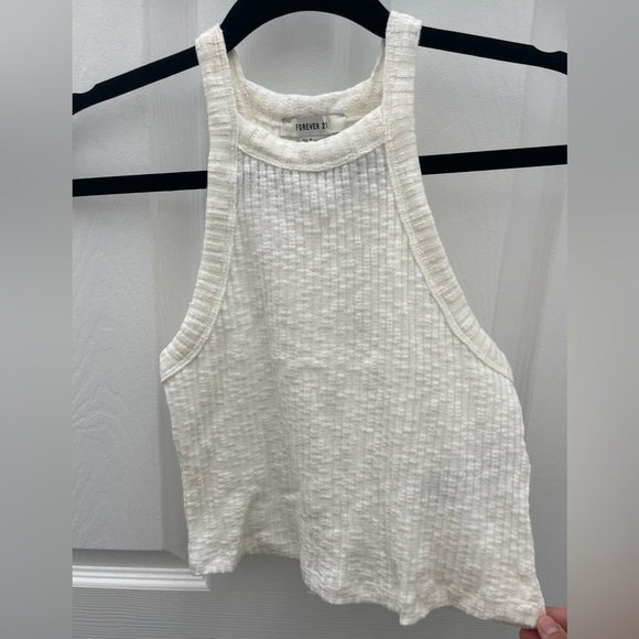 Forever 21 cream halter top - Picture 2 of 7